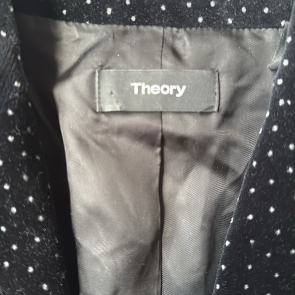 Theory Velvet Cinched Dotted Blazer - Picture 12 of 13